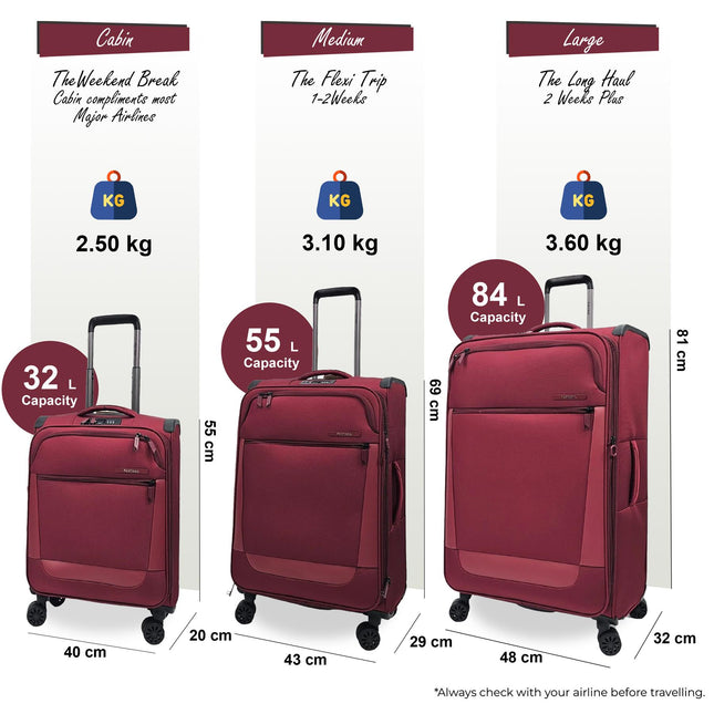 Lightweight  4 Wheel Luggage Suitcase