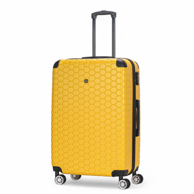 Hard Shell ABS 8 Wheel Luggage Travel Cabin Holiday Bags Suitcase Set