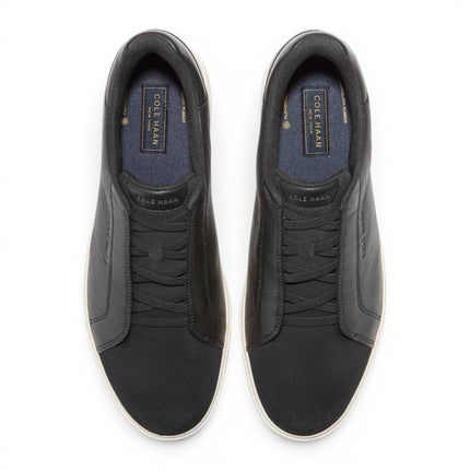 Cole Haan Men's GrandPro Luxe Mile Trainer Black Suede Sneakers - C44434