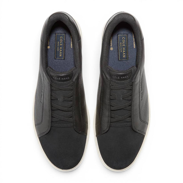 Cole Haan Men's GrandPro Luxe Mile Trainer Black Suede Sneakers - C44434