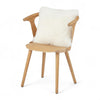 Genuine Sheepskin Ivory  40x40cm Real Wool Single Sided Cushion