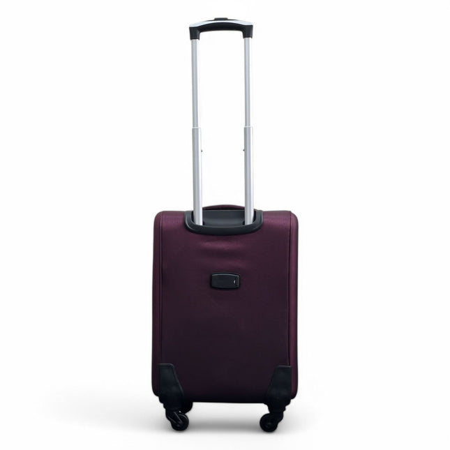 Expandable Soft Shell Cabin Suitcase 50.5 x 37 x 26 cm Luggage Suitable for Easyjet, Ryanair