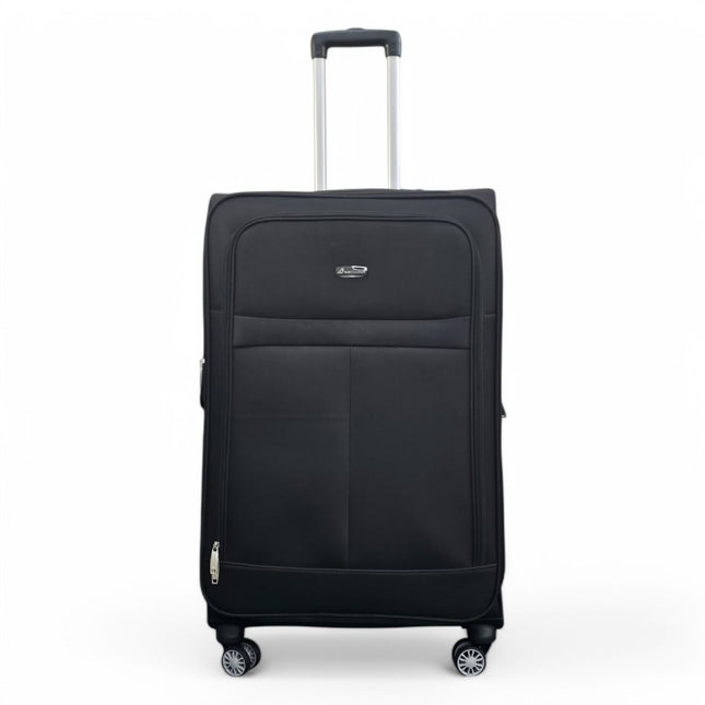 Expandable Soft Shell 8 Wheels Luggage Travel Cabin Suitcase Set