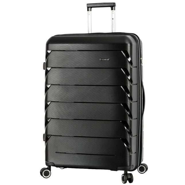 Dual 4 Wheel Hard Shell Strong Luggage Suitcase