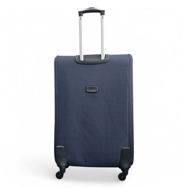 Soft Shell Lightweight Nylon Suitcase Set 4 Wheel Travel Case Holiday Bags