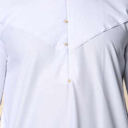 Men's Omani Eid White Thobe  Saudi Emirati Jubba Robe