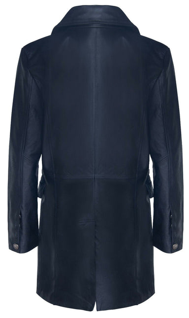 Mens Cowhide Leather Peacoat-Cordoba