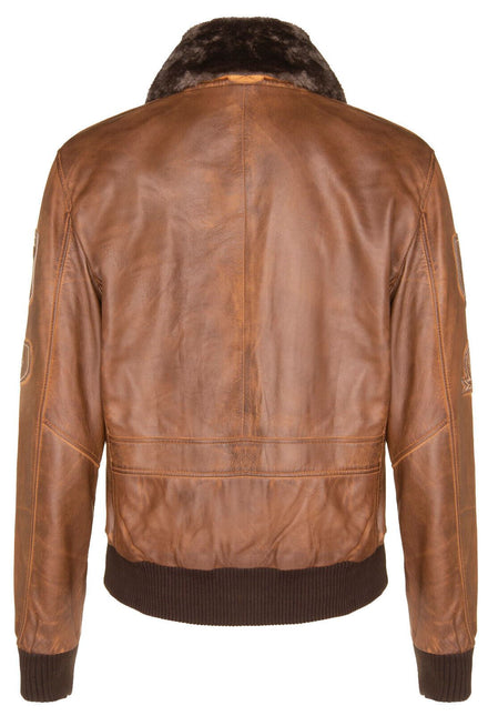 Mens Leather Air Force Bomber Jacket - Belgrade