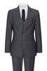 Boys 3 Piece Charcoal Grey Classic Retro Suit