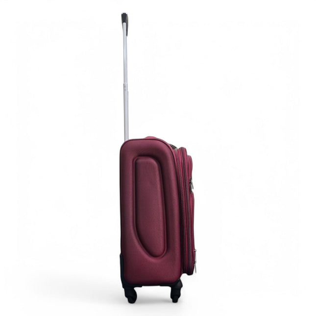 Expandable Soft Shell Cabin Suitcase 50.5 x 37 x 26 cm Luggage Suitable for Easyjet, Ryanair