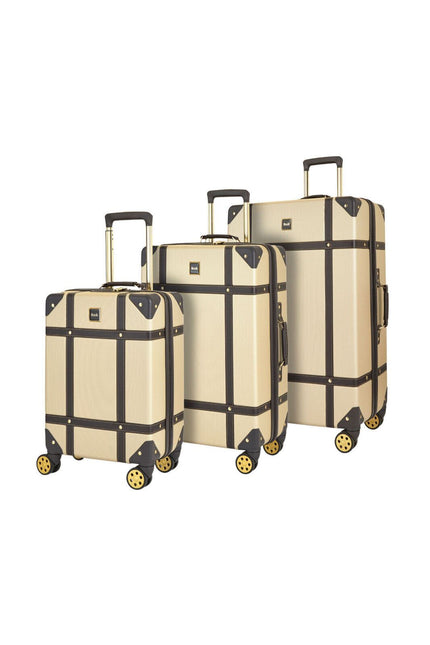 Vintage Hard Shell  Luggage Trunk Suitcase Set
