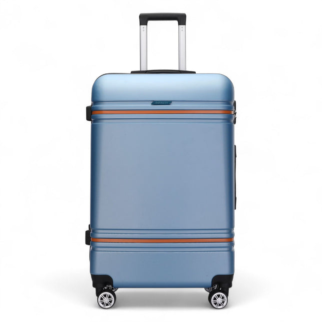 Hard Shell Modern Dual 4 Wheel Luggage Suitcase Set