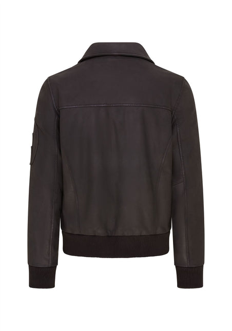 Men's A2 US Airforce Cowhide Aniline Leather Bomber Jacket