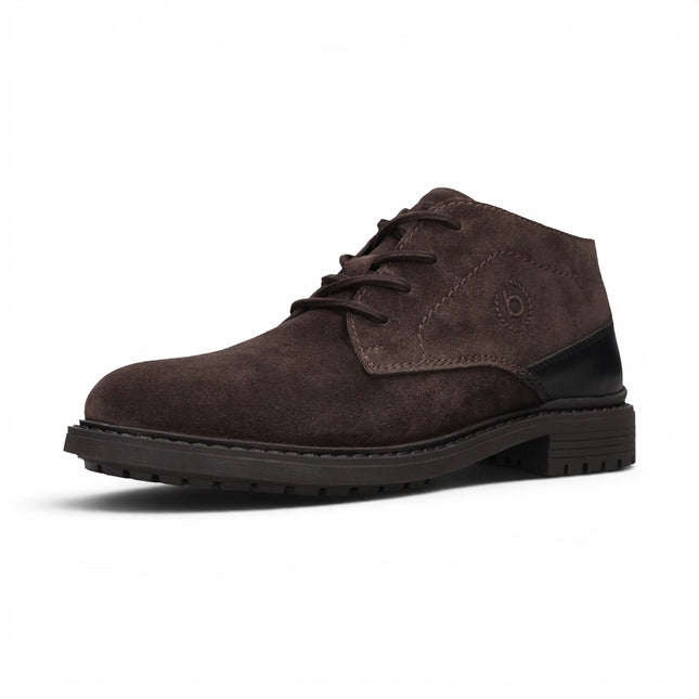 Bugatti Mens Dark Brown Suede Leather Lace-up Desert Ankle Boots - Lota