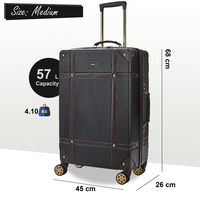Vintage Hard Shell  Luggage Trunk Suitcase Set