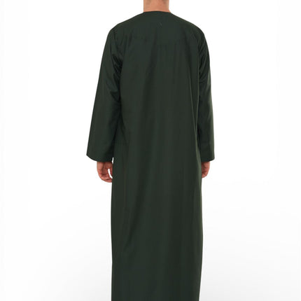 Men's Eid Green Moroccan Jubba Robe Djellaba Ramadan Eid Thobe - HM11