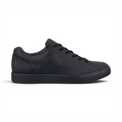 Ecco Men's Black Leather Waterproof Trainer Sneaker Shoes - Soft 10