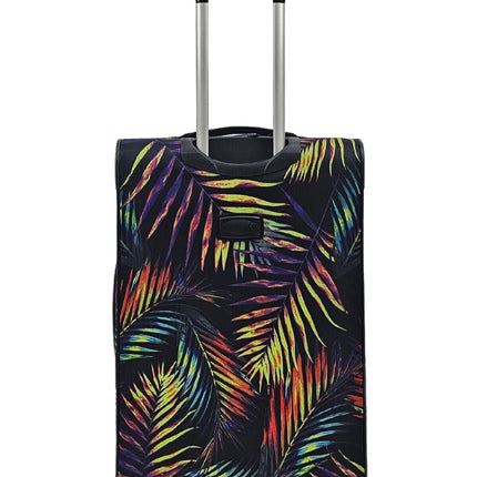 Lightweight Print Suitcases 8 Wheel Luggage Travel Soft Bags Set