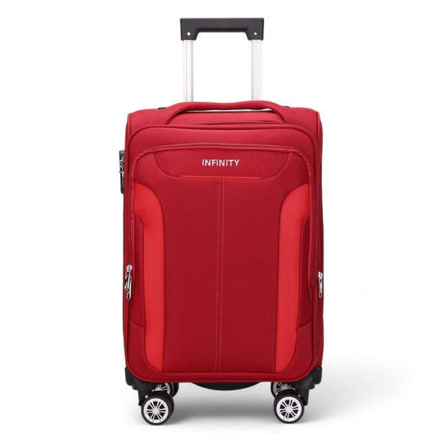 Soft Cabin Suitcase 36.5 x 23.5 x 58 cm Nylon 900D Suitable Integrated Lock for Easyjet, Ryanair, Wizzair
