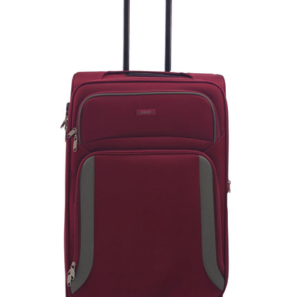 Soft Shell Suitcase Luggage Set Travel Light Carry On Cabin Bag