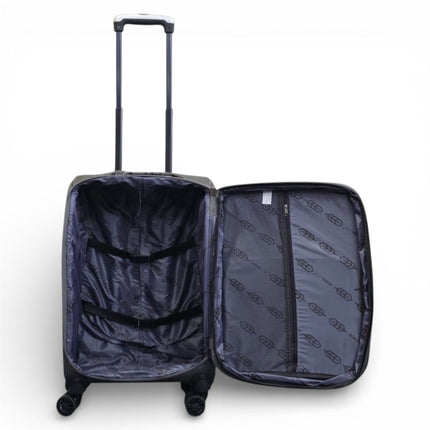 Soft Shell Lightweight Nylon Suitcase Set 4 Wheel Travel Case Holiday Bags