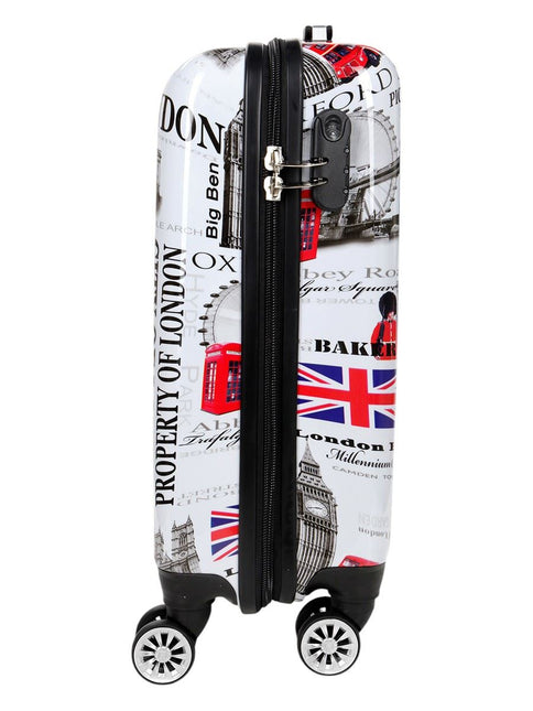 Hard Shell Printed Cabin 36 x 48 x 20 cm Suitcase Luggage Suitable for Easyjet, Ryanair