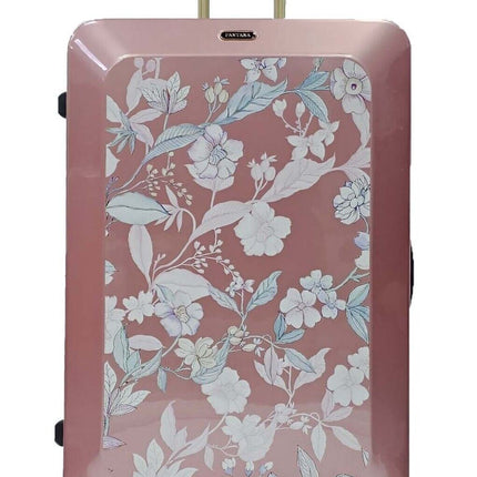 Hard Shell Flower Print Suitcase Luggage Set