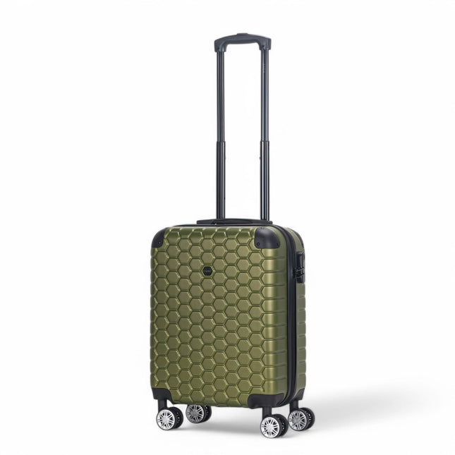 Strong ABS Hardshell Cabin Suitcase 55 x 40 x 20 cm Luggage Suitable for Easyjet, Ryanair