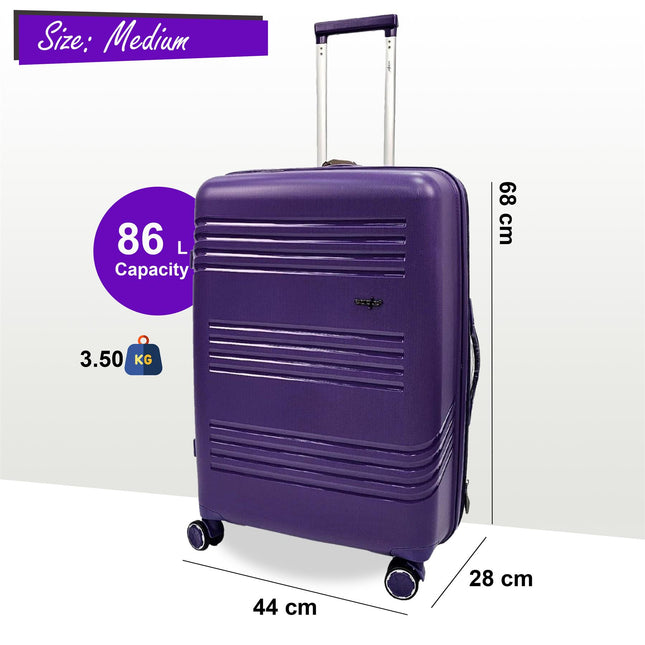 Hard Shell 4 Wheel TSA Suitcase Luggage Set