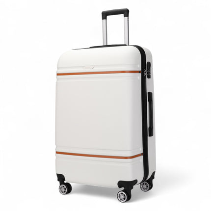 Hard Shell Modern Dual 4 Wheel Luggage Suitcase Set
