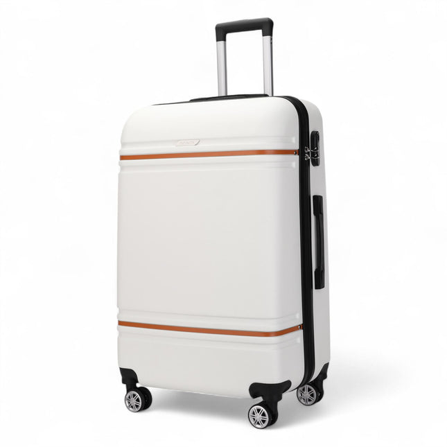 Hard Shell Modern Dual 4 Wheel Luggage Suitcase Set