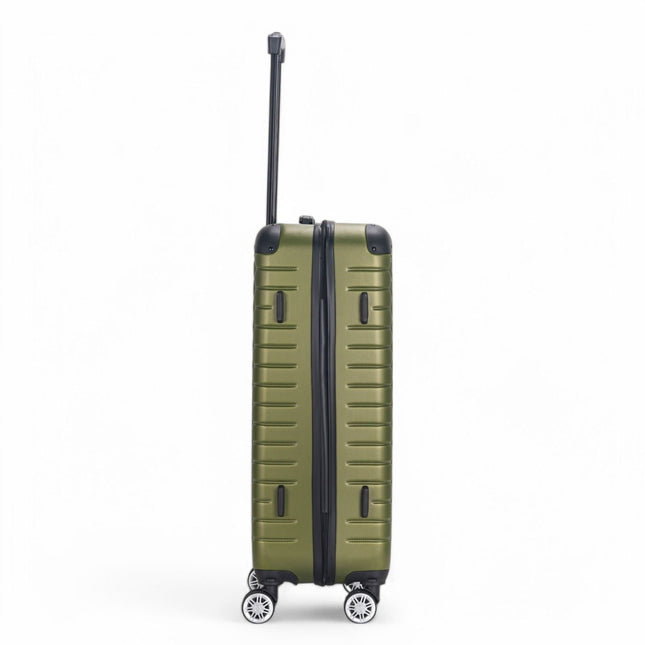 Hard Shell ABS 8 Wheel Luggage Travel Cabin Holiday Bags Suitcase Set