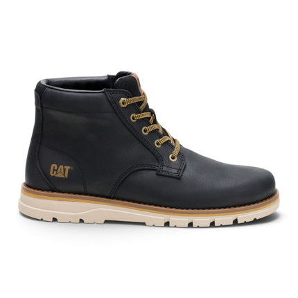 Caterpillar (CAT) Men's Water-Resistant Black Leather Ankle Boots - Estimate Chukka