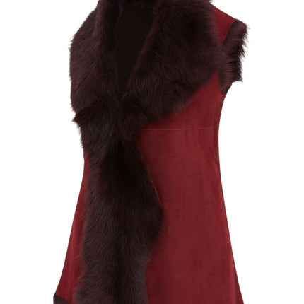 Women's Toscana Sheepskin Long Gilet-Sorocaba