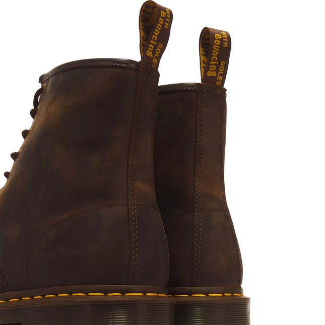 Dr Martens 1460 Brown Crazy Horse Leather Combat Boots - 11822203