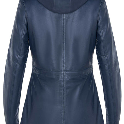 Womens Mid Length Hooded Parka Jacket-Oakengates