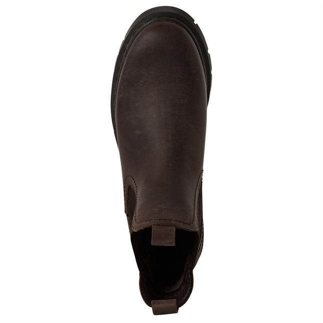 Tamaris Womens Brown Leather Classic Chelsea Ankle Boots