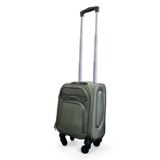 Soft Shell Lightweight Nylon Suitcase Set 4 Wheel Travel Case Holiday Bags