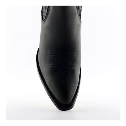 Grinders Unisex Black Western Ankle Boots - Maverick