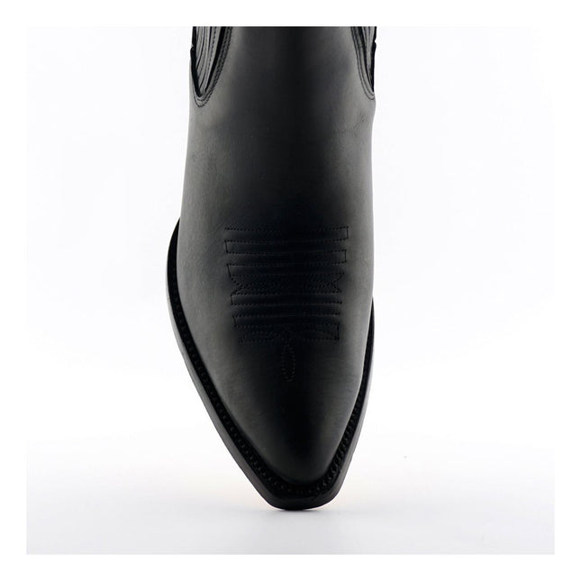 Grinders Unisex Black Western Ankle Boots - Maverick