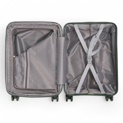 Expandable Hard Shell 8 Wheels Luggage Travel Cabin Suitcase Set