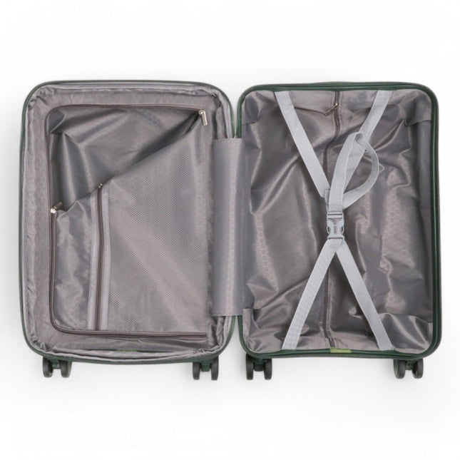 Expandable Hard Shell 8 Wheels Luggage Travel Cabin Suitcase Set