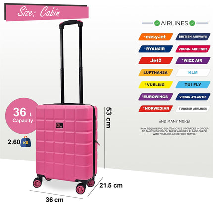 Hard Shell Classic 4 Wheel Travel Suitcase Set