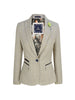 Women's Tweed Herringbone Cream Jacket Peaky Blinders