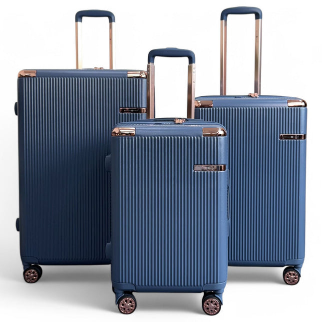 Expandable Hard Shell 8 Wheels Luggage Travel Cabin Suitcase Set