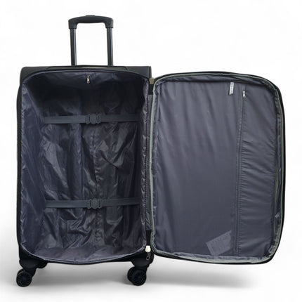 Expandable Soft 8 Wheel Lightweight Suitcase Luggage Travel Bags Set
