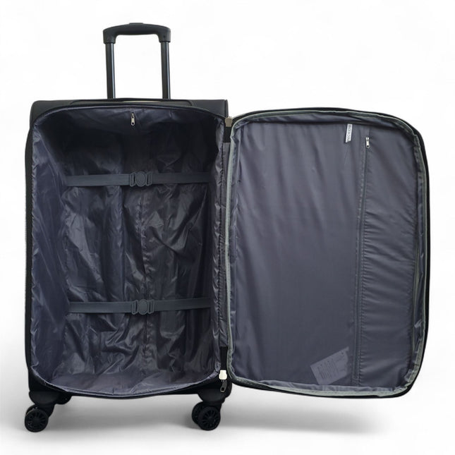 Expandable Soft 8 Wheel Lightweight Suitcase Luggage Travel Bags Set