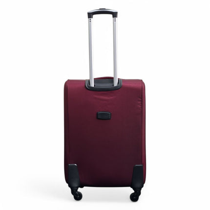 Soft Shell Lightweight Nylon Suitcase Set 4 Wheel Travel Case Holiday Bags