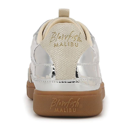 Blowfish Malibu Womens Silver Lace-Up Sneakers - Tastic