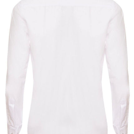Mens Peaky Blinders Removable Collar Nehru White Collarless Shirt